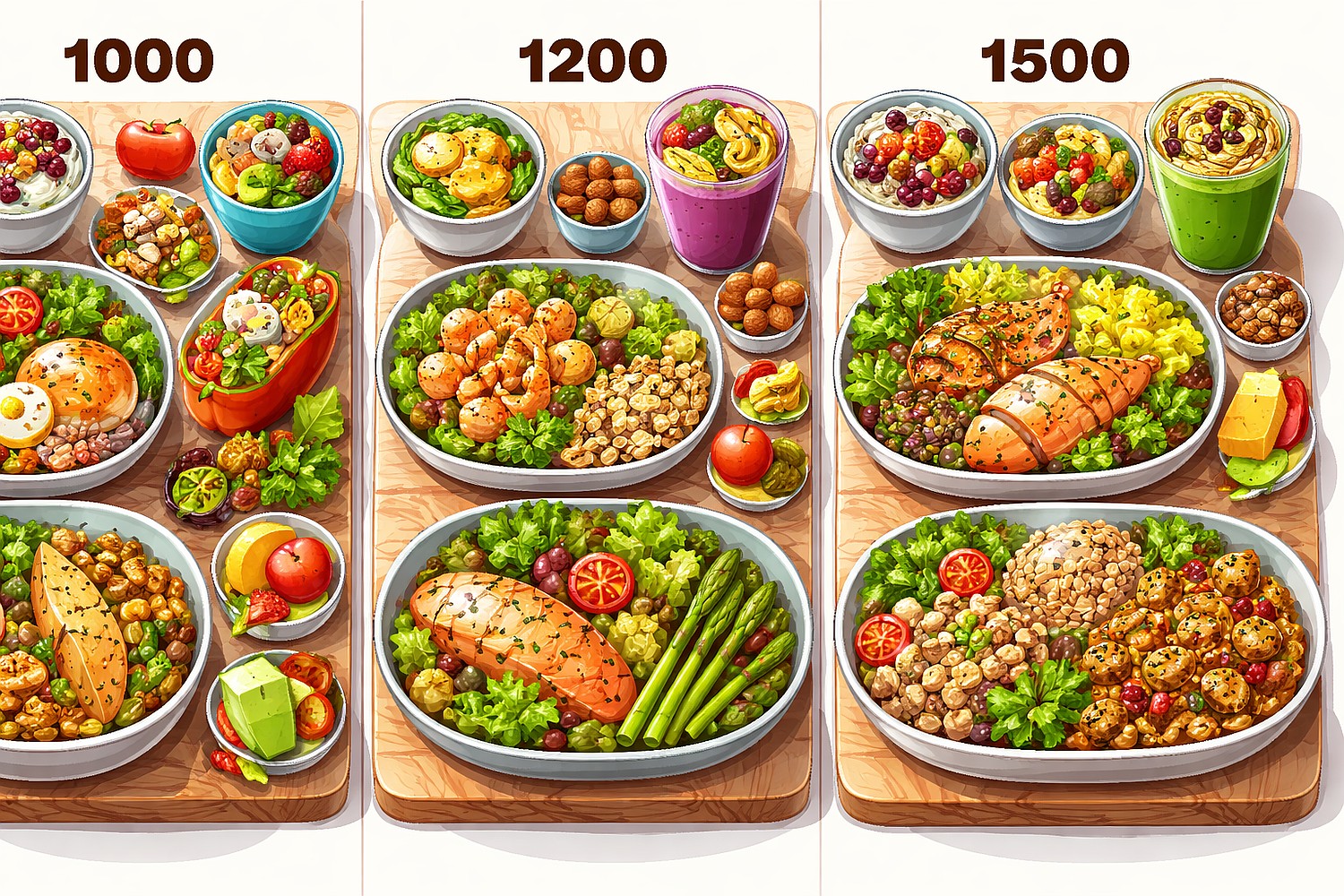 1000, 1200 или 1500 ккал: как выбрать рацион с доставкой?