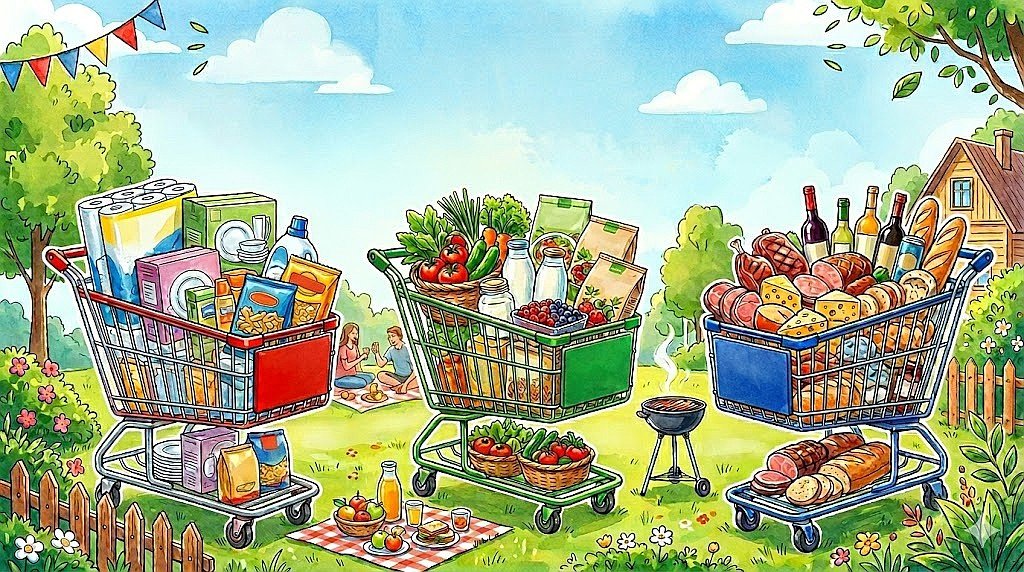 Битва распродаж июнь 2026: Ашан, Вкусвилл или Глобус — где дешевле?