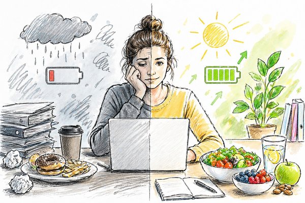Продуктивность и питание: как работа мозга зависит от вашей тарелки