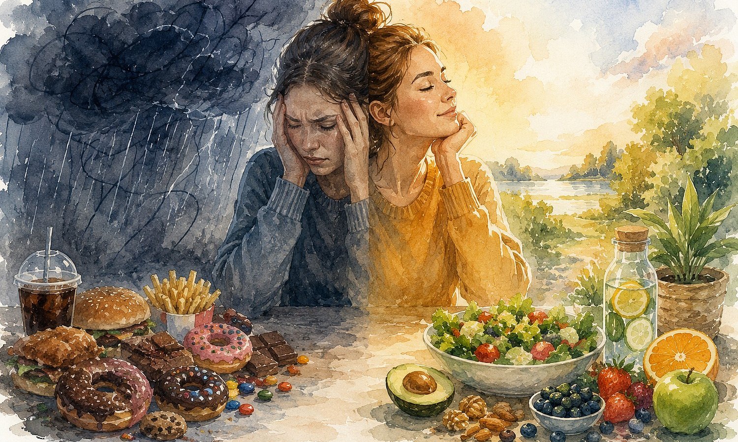 Как питание влияет на стресс и тревогу: антистрессовый рацион и продукты, успокаивающие нервы