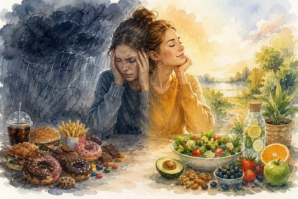 Как питание влияет на стресс и тревогу: антистрессовый рацион и продукты, успокаивающие нервы