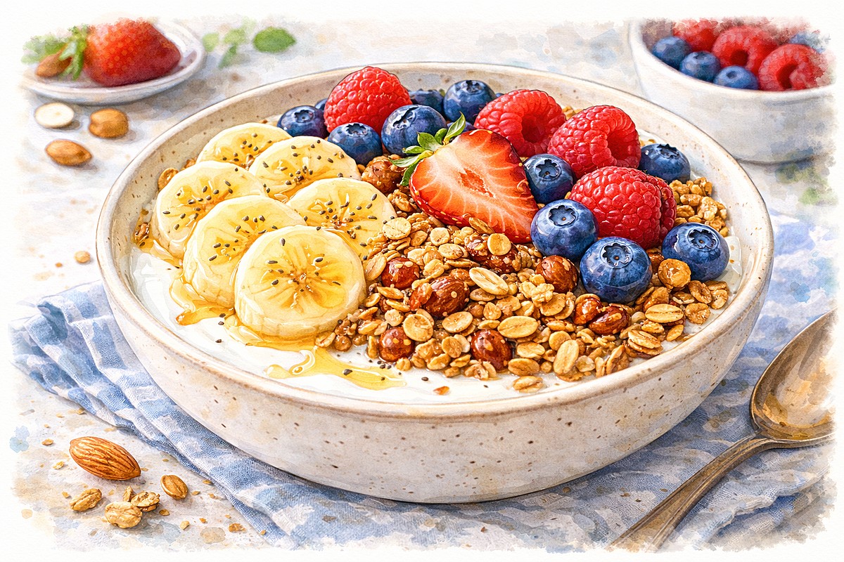 Как приготовить йогурт-боул дома — пошаговый рецепт