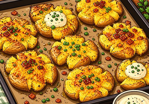 Хрустящий картофель — рецепт с запеканием