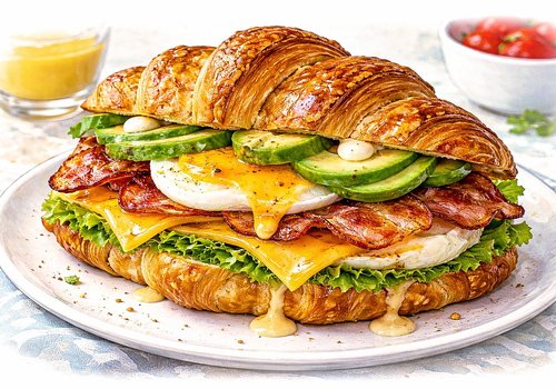 Рецепт круассан-сэндвича: как приготовить идеальный завтрак