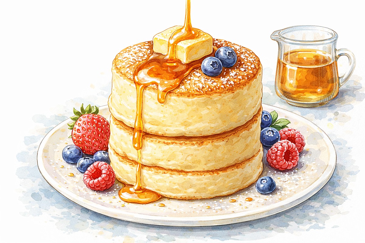 Как приготовить японские панкейки дома — пошаговый рецепт