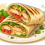 Лаваш-ролл с начинкой — быстрый завтрак или перекус