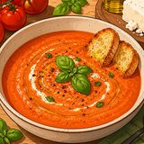 Томатный крем-суп с фетой — простой рецепт