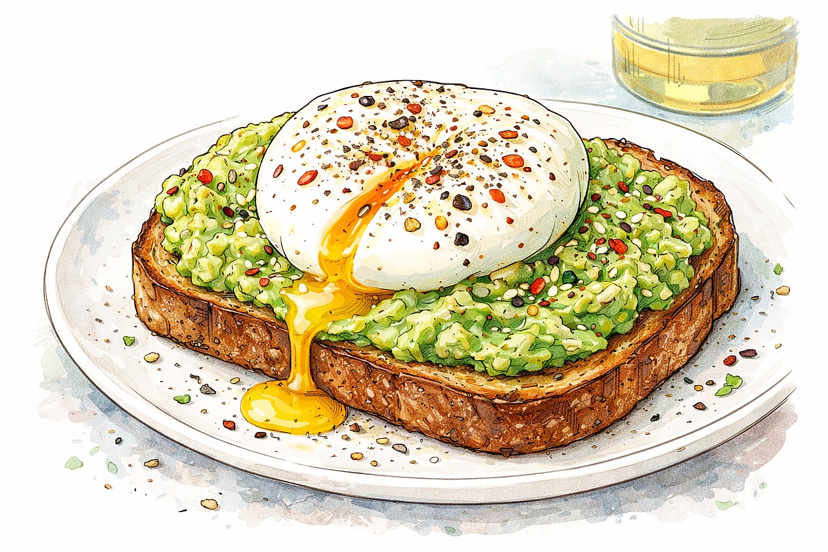 Как приготовить авокадо-тост с яйцом — пошаговый рецепт
